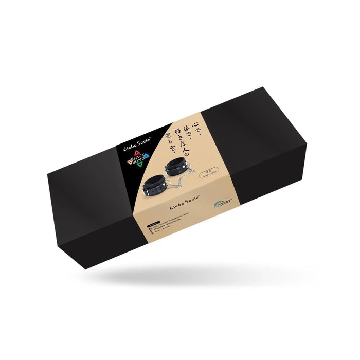 Liebe Seele - Black Bond - Bonded Leren Enkelboeien - Zacht Gevoerd - Eco-vriendelijk - Nikkelvrij - Zwart-Laced-up.nl