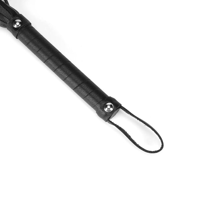Liebe Seele - Black Bond - Bonded Leren Flogger - Eco-vriendelijk - Zwart-Laced-up.nl