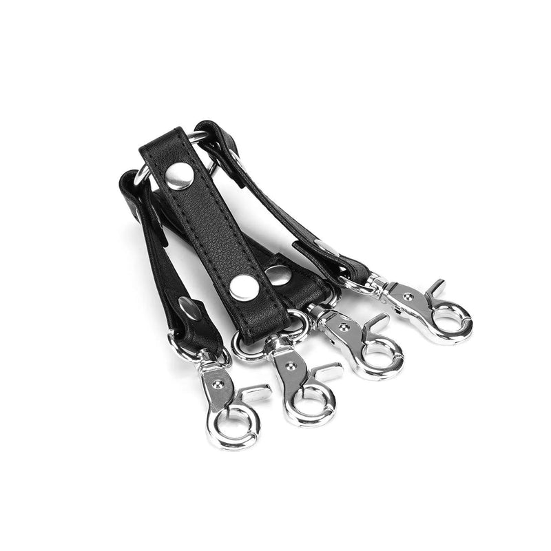 Liebe Seele - Black Bond - Bonded Leren Hogtie Bondage Connector - Eco-vriendelijk - Nikkelvrij - Zwart-Laced-up.nl