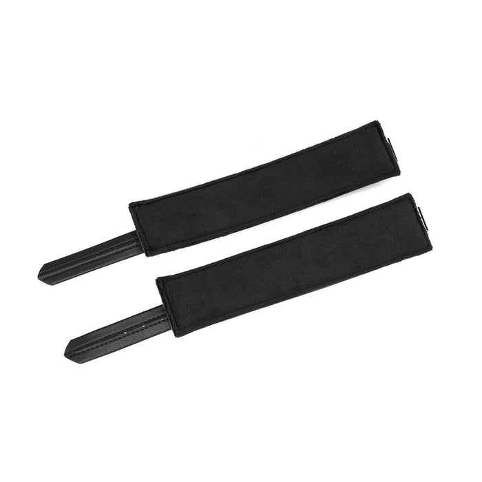 Liebe Seele - Black Bond - Bonded Leren Polsboeien - Zacht Gevoerd - Eco-vriendelijk - Nikkelvrij - Zwart-Laced-up.nl