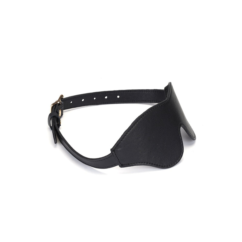 Liebe Seele - Dark Secret - Exclusieve Leren Blinddoek Met Gouden Gesp-Laced-up.nl