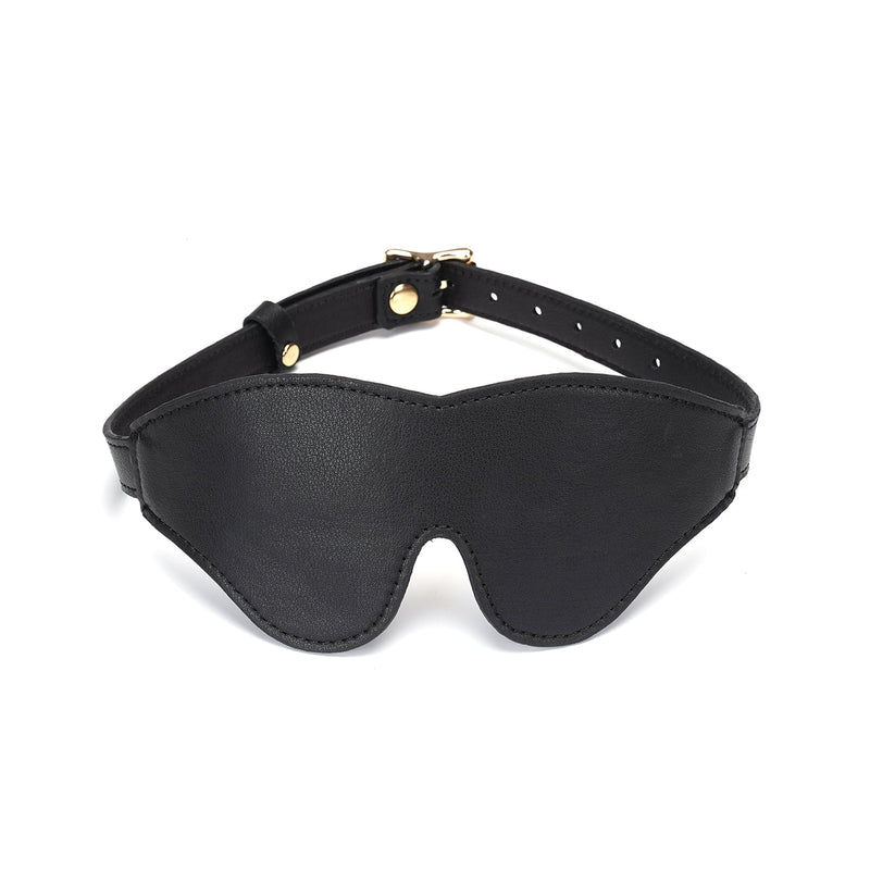 Liebe Seele - Dark Secret - Exclusieve Leren Blinddoek Met Gouden Gesp-Laced-up.nl