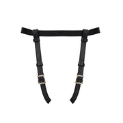 Liebe Seele - Dark Secret exclusief Leren Strap-On Harnas - handgemaakt In Japan - Zwart-Laced-up.nl
