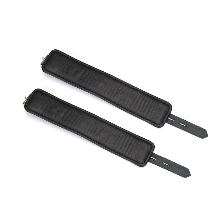 Liebe Seele - Demon's Kiss - Enkelboeien Met Gouden Hartvormige Slotjes - Luxe En exclusief ontwerp - Zwart/Goud-Laced-up.nl