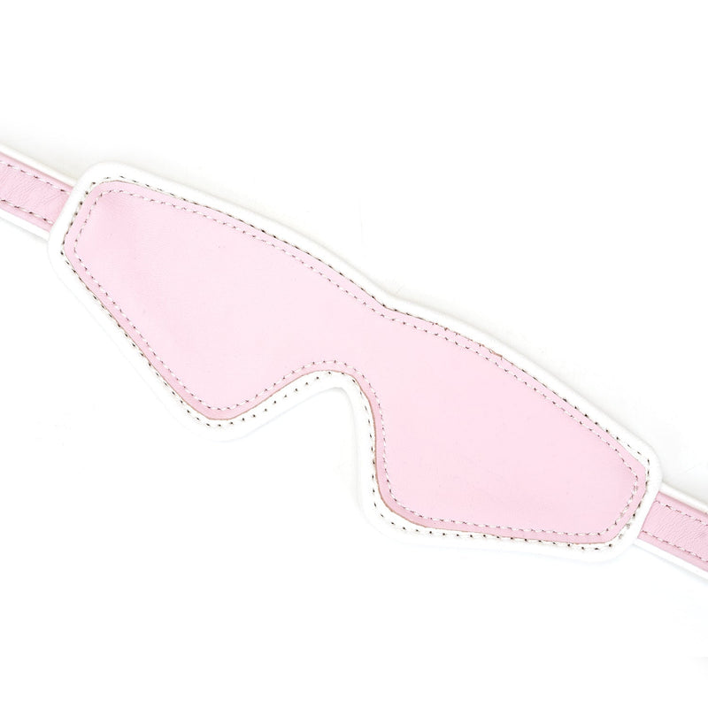Liebe Seele - Fairy - Leren Blinddoek - Roze/Wit-Laced-up.nl