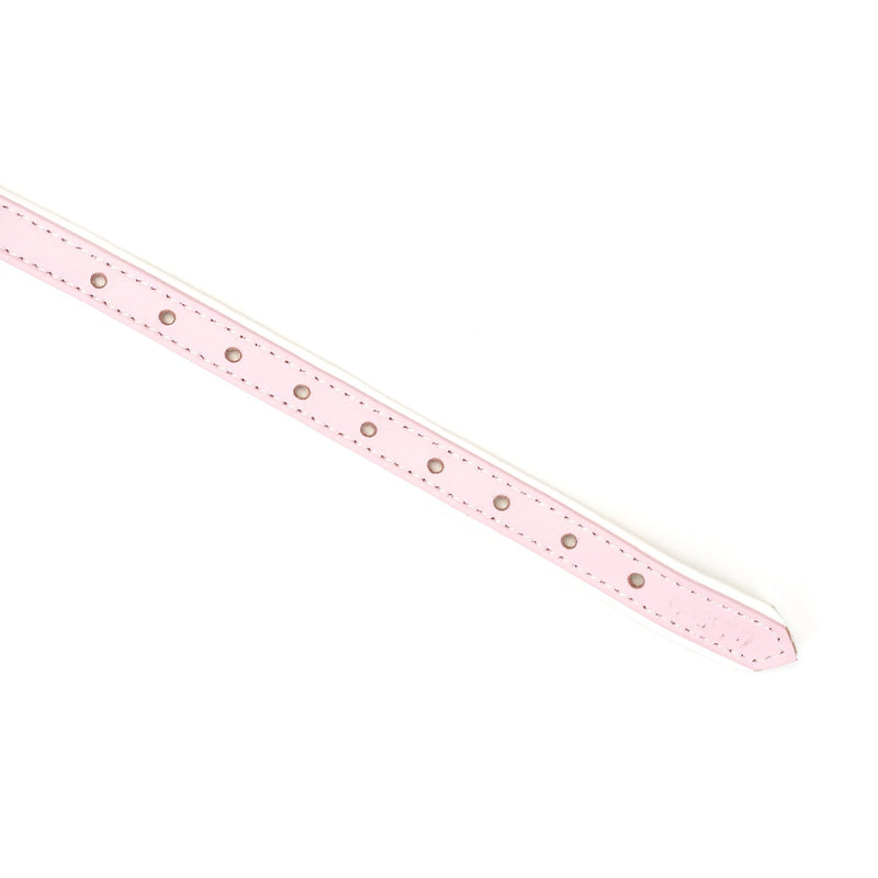 Liebe Seele - Fairy - Leren Blinddoek - Roze/Wit-Laced-up.nl