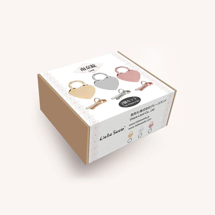 Liebe Seele - Hartvormige Luxe slotjes Voor Boeien - Twee Stuks - Rosé Goud-Laced-up.nl