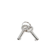 Liebe Seele - Hartvormige Luxe slotjes Voor Boeien - Twee Stuks - Zilver-Laced-up.nl