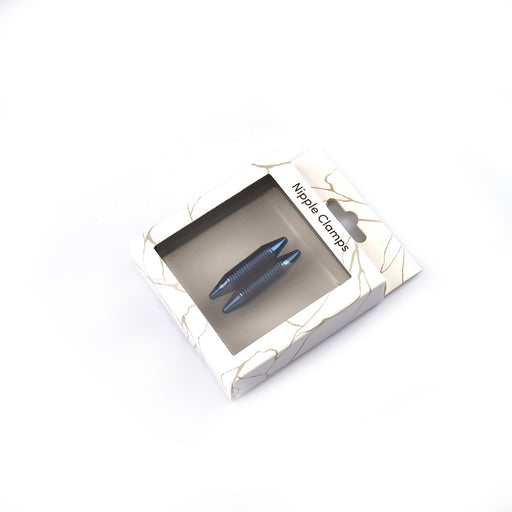 Liebe Seele - Magnetische Tepelklemmen Geribbeld - Blauw Chroom-Laced-up.nl