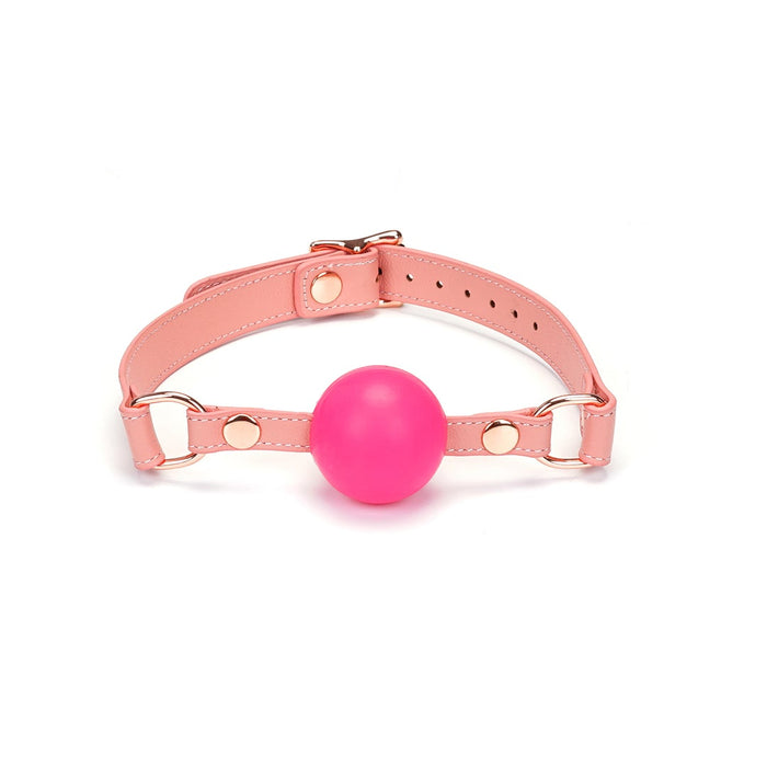 Liebe Seele - Pink Dream Leren Ball Gag-Laced-up.nl