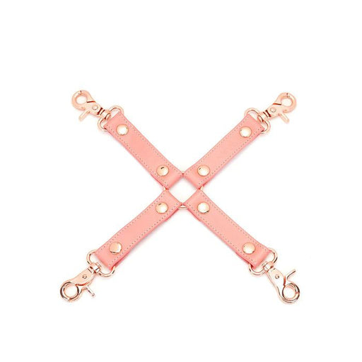 Liebe Seele - Pink Dream Leren Hogtie Met Rosé Gouden Clips - Roze-Laced-up.nl