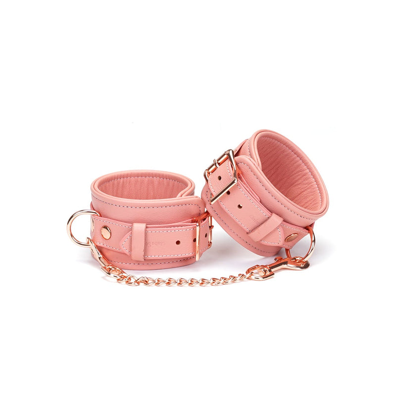 Liebe Seele - Pink Dream Leren Polsboeien - Roze-Laced-up.nl