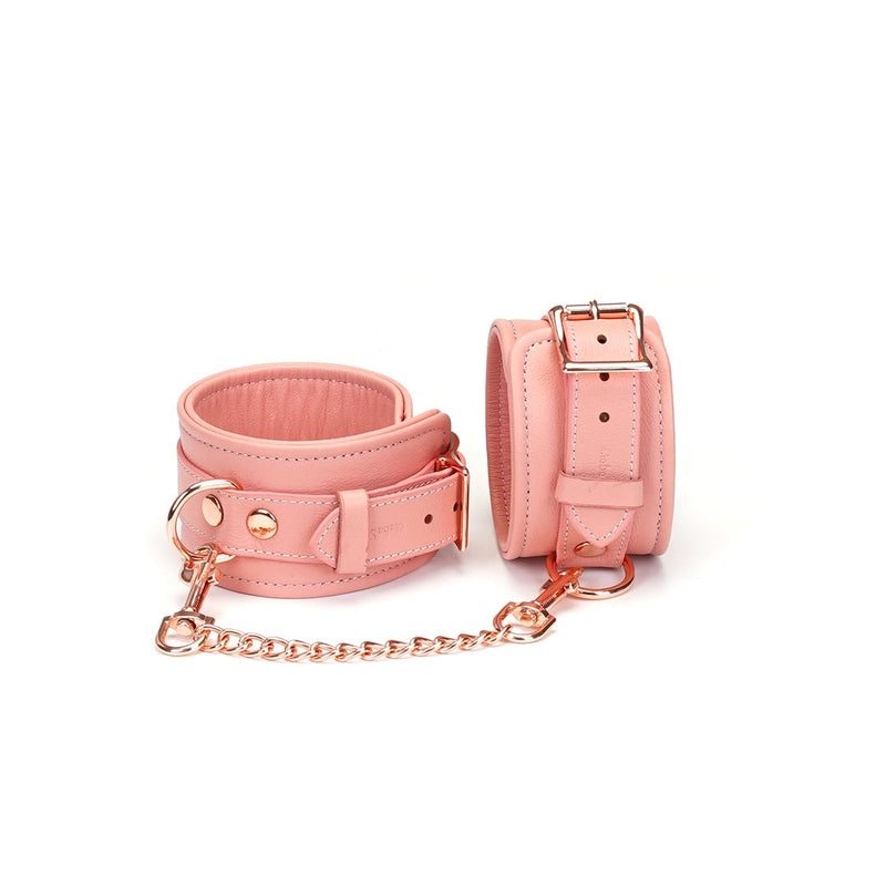 Liebe Seele - Pink Dream Leren Polsboeien - Roze-Laced-up.nl