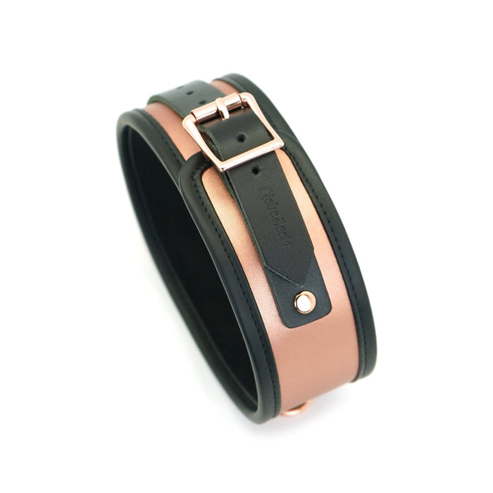 Liebe Seele - Rose Gold Memory - Exclusieve Leren Collar En Leiband - Rosé Goud-Laced-up.nl
