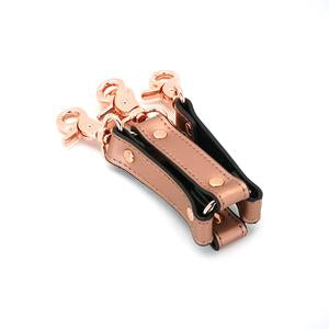 Liebe Seele - Rose Gold Memory Exclusieve Leren Hogtie - Rosé Goud-Laced-up.nl