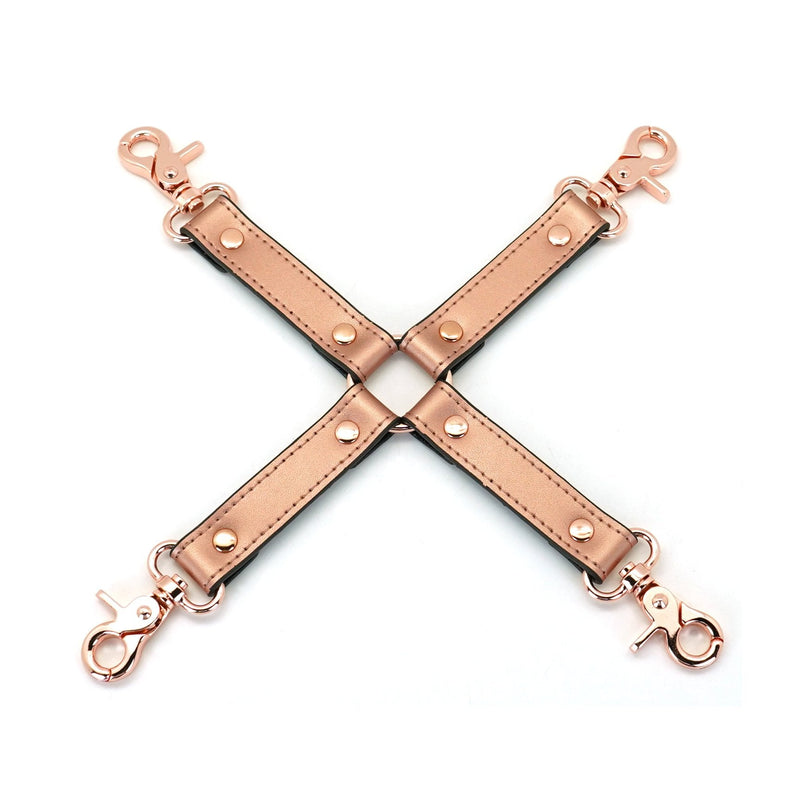 Liebe Seele - Rose Gold Memory Exclusieve Leren Hogtie - Rosé Goud-Laced-up.nl