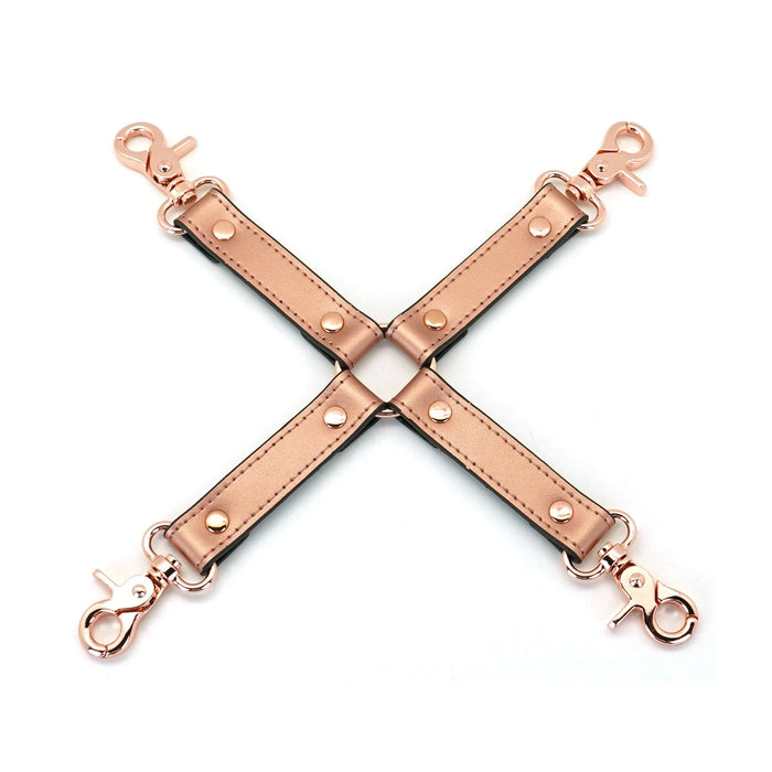Liebe Seele - Rose Gold Memory Exclusieve Leren Hogtie - Rosé Goud-Laced-up.nl