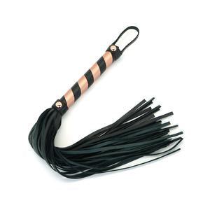 Liebe Seele - Rose Gold Memory Exclusieve Leren Flogger - Rosé Goud-Laced-up.nl