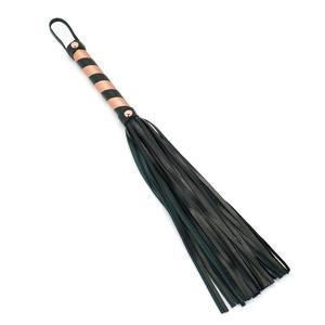 Liebe Seele - Rose Gold Memory Exclusieve Leren Flogger - Rosé Goud-Laced-up.nl