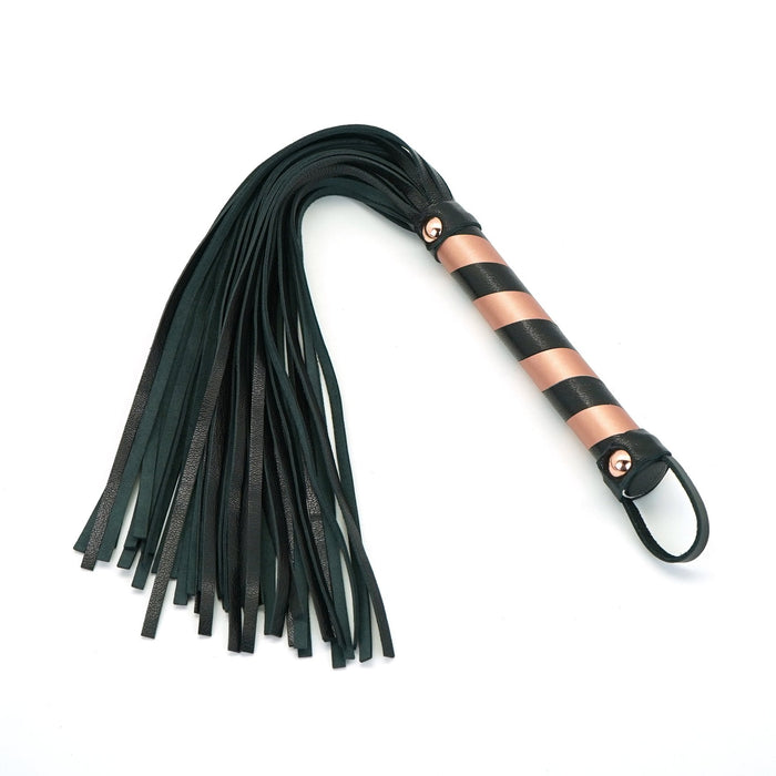 Liebe Seele - Rose Gold Memory Exclusieve Leren Flogger - Rosé Goud-Laced-up.nl