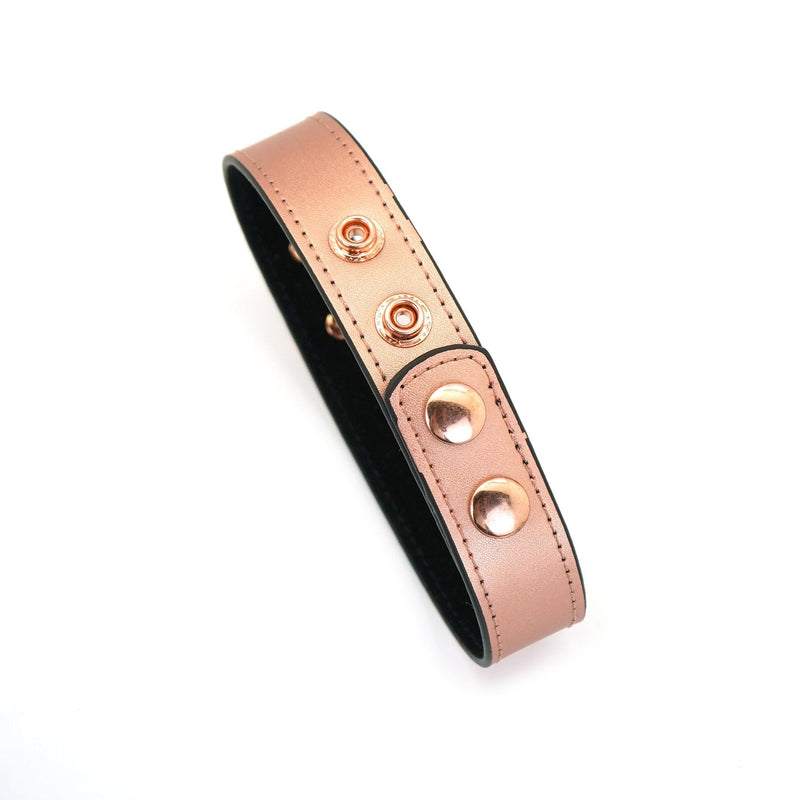Liebe Seele - Rose Gold Memory - Collier étroit exclusif avec pinces à tétons - Or rose - Laced-up.nl