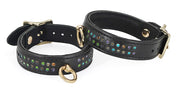Liebe Seele - Shining Girl Handgemaakte lederen Enkelboeien Met strass Steentjes - exclusief En Luxe ontwerp-Laced-up.nl