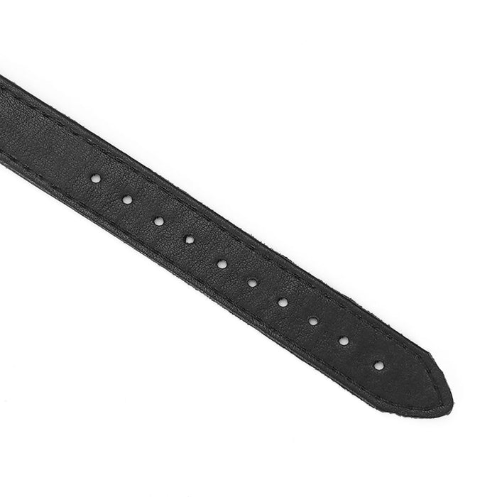 Liebe Seele - Shining Girl Handgemaakte Leren collar Met Rosé Gouden leiband Ketting Met strass Steentjes-Laced-up.nl