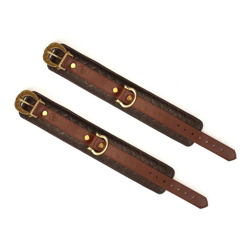 Liebe Seele - The Equestrian Leather Ankle Cuffs - Leren Enkel Boeien-Laced-up.nl