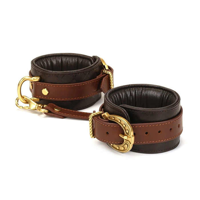 Liebe Seele - The Equestrian Leather Ankle Cuffs - Leren Enkel Boeien-Laced-up.nl