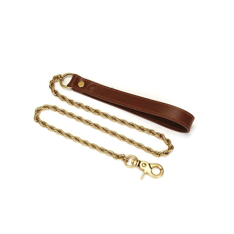 Liebe Seele - The Equestrian Leather Collar And Leash - Leren Halsband Met Ketting-Laced-up.nl