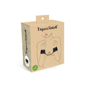 Liebe Seele - Vegan Fetish - Luxe Vegan Handboeien Met Zwart Metalen Hardware-Laced-up.nl