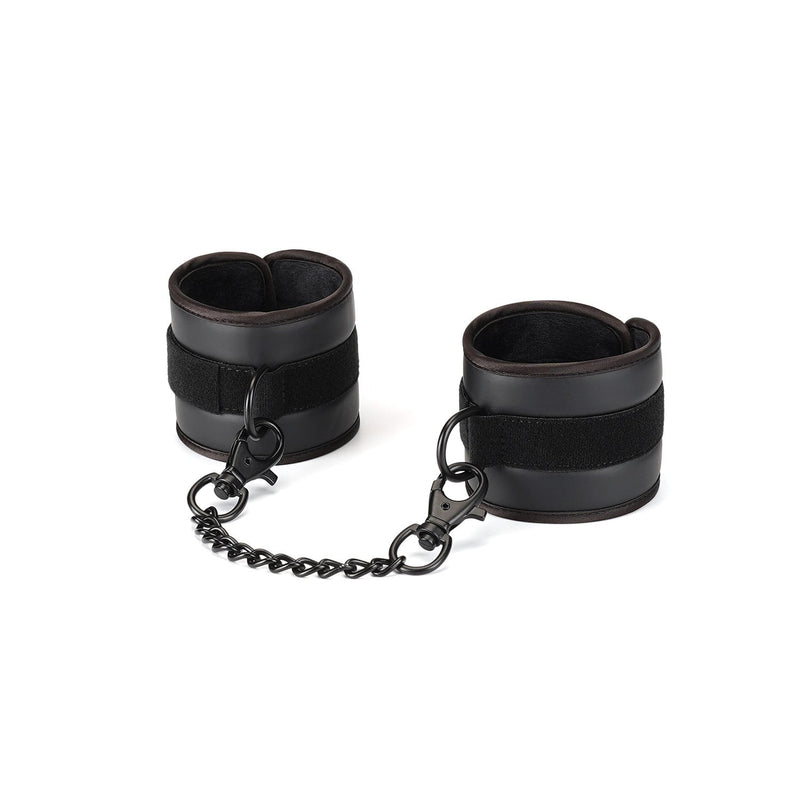 Liebe Seele - Vegan Fetish - Luxe Vegan Handboeien Met Zwart Metalen Hardware-Laced-up.nl
