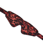 Liebe Seele - Victorian Garden - Blinddoek Met Zachte Pluche Binnenvoering - Vegan Friendly - Zwart/Rood-Laced-up.nl