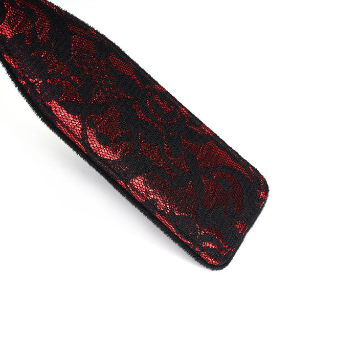 Liebe Seele - Victorian Garden Paddle - Exclusieve Spanking Plak - Vegan - Rood/Zwart-Laced-up.nl