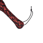 Liebe Seele - Victorian Garden Paddle - Exclusieve Spanking Plak - Vegan - Rood/Zwart-Laced-up.nl
