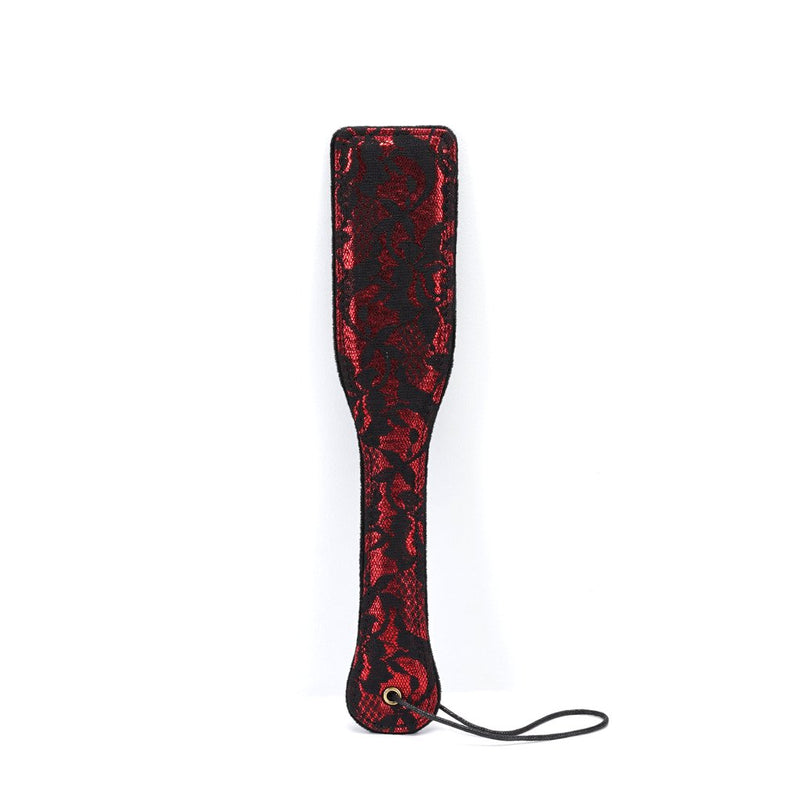 Liebe Seele - Victorian Garden Paddle - Exclusieve Spanking Plak - Vegan - Rood/Zwart-Laced-up.nl