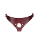 Liebe Seele - Wine Red Exclusief Leren Strap-On Harnas-Laced-up.nl