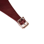 Liebe Seele - Wine Red Exclusief Leren Strap-On Harnas-Laced-up.nl