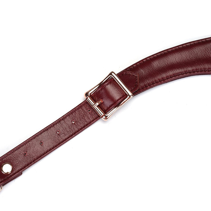 Liebe Seele - Wine Red - Forced Orgasm - Gedwongen Orgasme - Harness Belt - Harnas Riem-Laced-up.nl