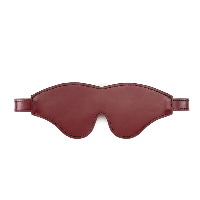 Liebe Seele - Wine Red Luxe En Exclusieve Lederen Blinddoek - wijnrood-Laced-up.nl