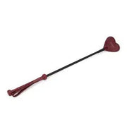 Liebe Seele - Wine Red - Riding Crop - Paardrijzweep met hartvormige lederen tip - Luxe En exclusief ontwerp-Laced-up.nl