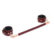 Liebe Seele - Wine Red - Barre d'écartement recouverte de cuir - Design exclusif et luxueux - rouge vin - Laced-up.nl