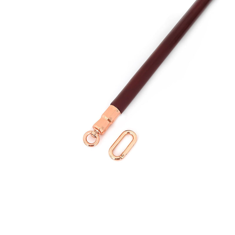 Liebe Seele - Wine Red - Barre d'écartement recouverte de cuir - Design exclusif et luxueux - rouge vin - Laced-up.nl