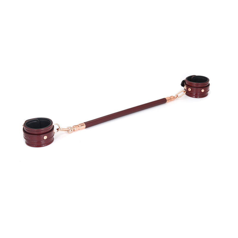 Liebe Seele - Wine Red - Barre d'écartement recouverte de cuir - Design exclusif et luxueux - rouge vin - Laced-up.nl