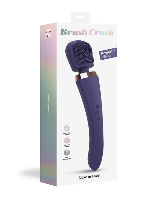 Love to Love - Brush Crush Wand Vibrator - Paars-Erotiekvoordeel.nl