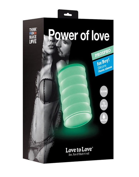 Love to Love - Glow In The Dark Penis Sleeve Power of love-Erotiekvoordeel.nl