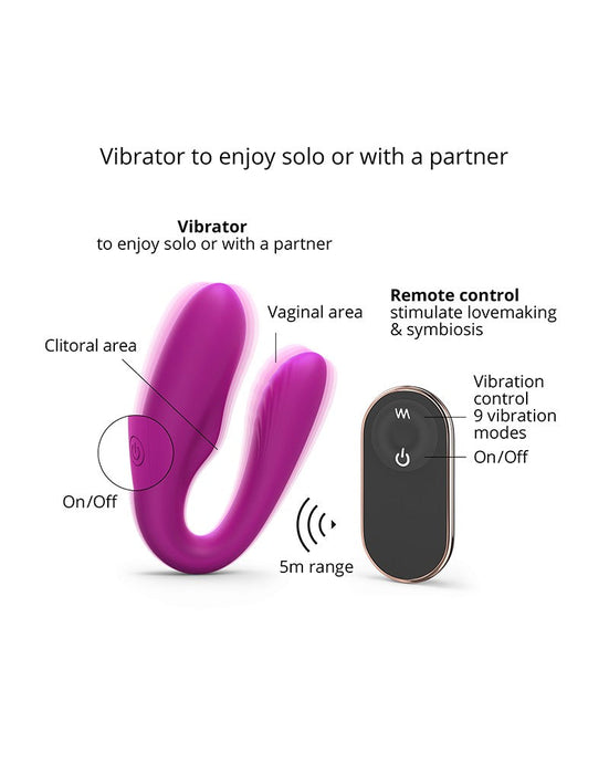 Love to Love - Match Up - Partner Vibrator Met Afstandsbediening - Dieproze-Laced-up.nl