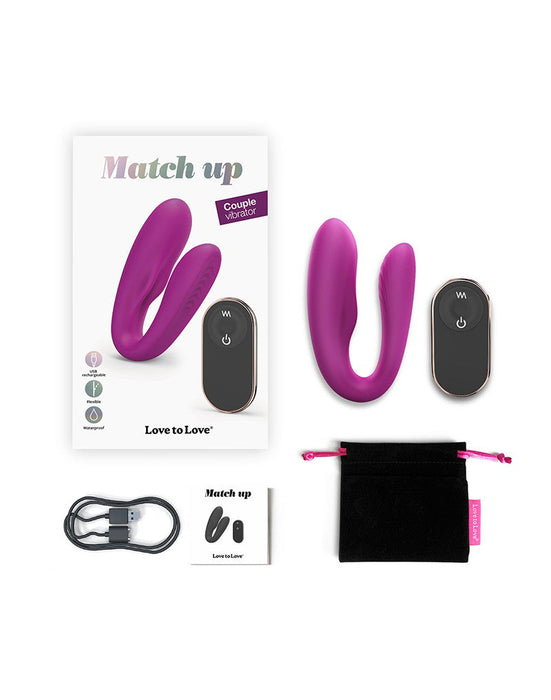 Love to Love - Match Up - Partner Vibrator Met Afstandsbediening - Dieproze-Laced-up.nl