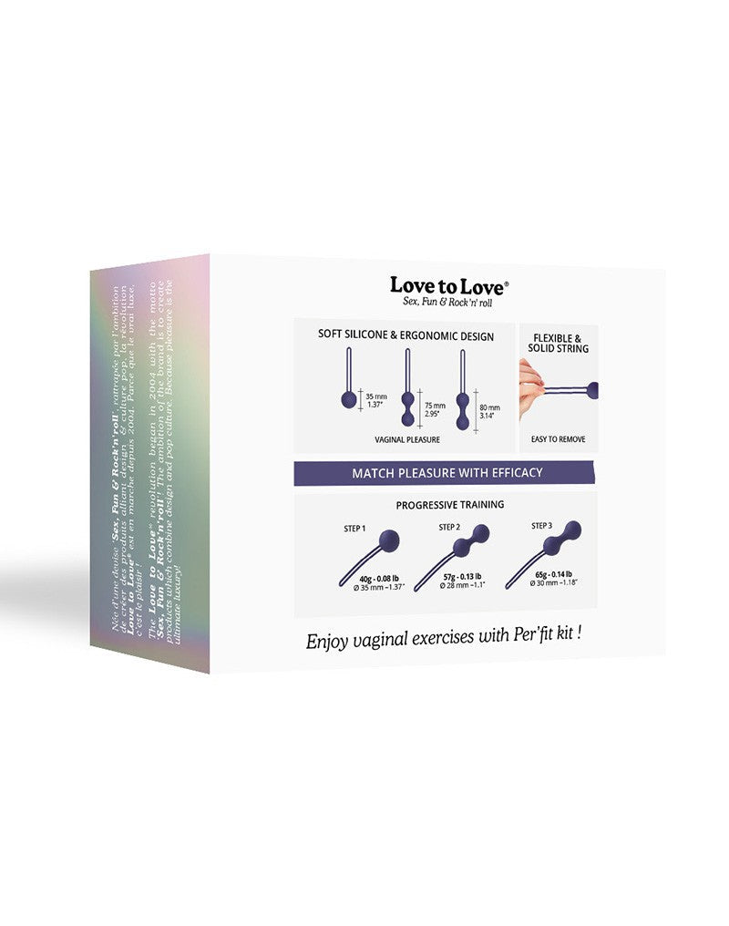 Love to Love - Per'fit Kit Kegel Balletjes Bekkenbodem Training - indigo-Laced-up.nl
