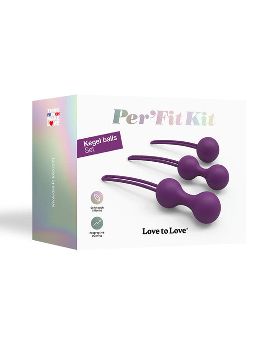Love to Love - Per'fit Kit Kegel Balletjes Bekkenbodem Training - Paars-Laced-up.nl